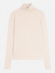 Perfect Cashmere Kaszmirowy golf "Ashley" w kolorze kremowym rozmiar: S. Brązowe golfy damskie Perfect Cashmere, s, bez wzorów, z kaszmiru, bez ramiączek. Za 383.03 zł.