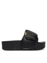 Liu Jo Klapki Mykonos 04 BA6079 EX022 Czarny. Czarne klapki damskie Liu Jo, bez wzorów, ze skóry, bez obcasa, bez zapięcia. Za 329.99 zł.