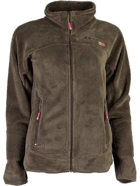 ANAPURNA Kurtka polarowa w kolorze szarobrązowym rozmiar: XXL. Brązowe kurtki damskie ANAPURNA, xxl, z aplikacjami, z polaru, bez kaptura. Za 104.64 zł.