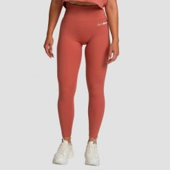 Legginsy damskie fitness z wysokim stanem cynamonowe Limitless. Brązowe legginsy sportowe damskie GYMBEAM, l, bez wzorów, z elastanu, z podwyższonym stanem, na fitness i siłownię. Za 112.90 zł.