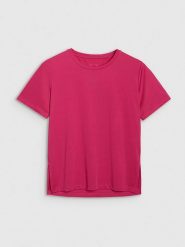 4F Koszulka sportowa w kolorze różowym rozmiar: S. Różowe koszulki sportowe damskie 4F, s, bez wzorów, z materiału, bez ramiączek, outdoorowe. Za 57.47 zł.