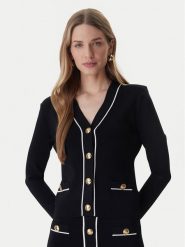 Marciano Guess Kardigan 6RGR02 5905Z Czarny Classic Fit. Czarne kardigany damskie Marciano Guess, xl, z aplikacjami, z wiskozy. Za 690.00 zł.