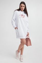 Sukienka dresowa ARMANI EXCHANGE. Sukienki damskie Armani Exchange, bez wzorów, z dresówki, bez ramiączek. W wyprzedaży za 417.02 zł.