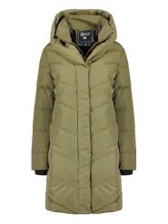 Geographical Norway Płaszcz pikowany "Djamila" w kolorze khaki rozmiar: M. Brązowe płaszcze damskie Geographical Norway, m, bez wzorów, bez kaptura. Za 259.13 zł.