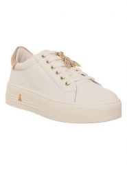 Patrizia Pepe Skórzane sneakersy w kolorze beżowym rozmiar: 37. Brązowe obuwie sportowe damskie Patrizia Pepe, bez zapięcia. Za 374.23 zł.