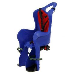Fotelik rowerowy dla dzieci montowany na bagażnik HTP Elibas II, kolor niebieski. Niebieskie foteliki rowerowe HTP DESIGN. Za 299.34 zł.