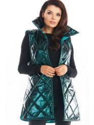 Awama Kamizelka w kolorze zielonym rozmiar: L/XL. Zielone kamizelki damskie Awama, l, bez wzorów, bez kaptura. Za 164.99 zł.