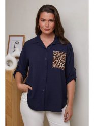 Curvy Lady Koszula w kolorze granatowym rozmiar: 40/42. Niebieskie koszule damskie Curvy Lady, bez wzorów, klasyczne, bez kołnierzyka, bez ramiączek. Za 114.17 zł.