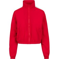 Damska klasyczna miejska parka w paski. Białe parki damskie Urban Classics, na zimę, bez kaptura. Za 198.50 zł.