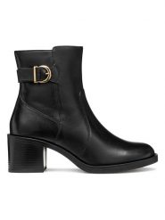 Geox Skórzane botki "Serilda" w kolorze czarnym rozmiar: 36. Czarne botki damskie Geox, eleganckie, bez obcasa, bez zapięcia. Za 434.95 zł.