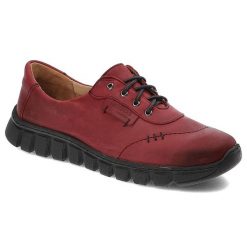 Czerwone Półbuty Helios Modne Buty Damskie. Czerwone półbuty damskie Helios, na wiosnę, bez wzorów, ze skóry, bez obcasa, bez zapięcia. Za 209.00 zł.