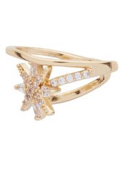 U.S. Polo Assn. Pozłacana nausznica z kryształami rozmiar: onesize. Białe kolczyki damskie U.S. Polo Assn., z kryształem, metalowe. Za 34.99 zł.