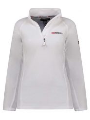 Geographical Norway Bluza polarowa "Tug" w kolorze białym rozmiar: XXL. Białe bluzy damskie Geographical Norway, xxl, bez wzorów, z materiału, bez kaptura. Za 65.69 zł.