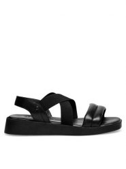 Lasocki Sandały WI16-KIMBALLY-01 Czarny. Czarne sandały damskie Lasocki, bez wzorów, ze skóry, bez obcasa, na płaskiej podeszwie, bez zapięcia. Za 83.99 zł.