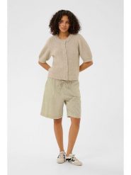 Kaffe Bermudy w kolorze beżowo-szarobrązowym rozmiar: 36. Brązowe szorty damskie Kaffe, bez wzorów, z bawełny. Za 86.99 zł.