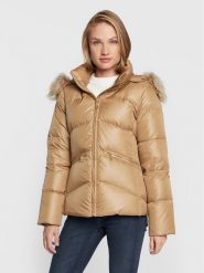 Calvin Klein Kurtka puchowa Essentail K20K204952 Beżowy Regular Fit. Brązowe kurtki damskie Calvin Klein, xs, bez wzorów, z puchu, bez kaptura. Za 1,399.00 zł.