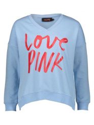 Miss goodlife Bluza "Love Pink" w kolorze błękitnym rozmiar: S. Niebieskie bluzy damskie miss goodlife, s, bez wzorów, z bawełny, bez kaptura. Za 124.95 zł.