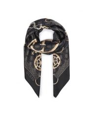 Guess Chusta AW5682 POL90 Czarny. Czarne chusty damskie Guess, z aplikacjami, z poliesteru. Za 194.99 zł.