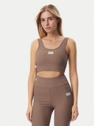 EA7 Emporio Armani Biustonosz sportowy 7W001337 AF15721 U6041 Brązowy jasny. Brązowe biustonosze sportowe damskie EA7 Emporio Armani, bez wzorów, z syntetyku. Za 334.99 zł.