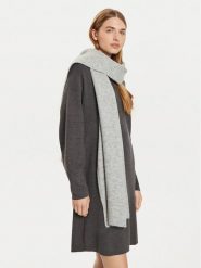Tommy Hilfiger Szalik Luxe AW0AW16646 Szary. Szare szaliki damskie Tommy Hilfiger, bez wzorów, z materiału. Za 409.99 zł.