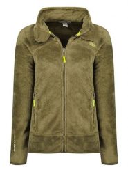 ANAPURNA Kurtka polarowa "Uternel" w kolorze zielonym rozmiar: M. Brązowe kurtki damskie ANAPURNA, m, bez wzorów, z polaru, bez kaptura. Za 73.99 zł.