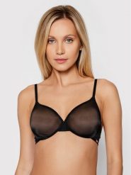 Gossard Biustonosz z fiszbiną Glossies Sheer Moulded 6271 Czarny. Czarne biustonosze Gossard, bez wzorów, z syntetyku. Za 159.99 zł.