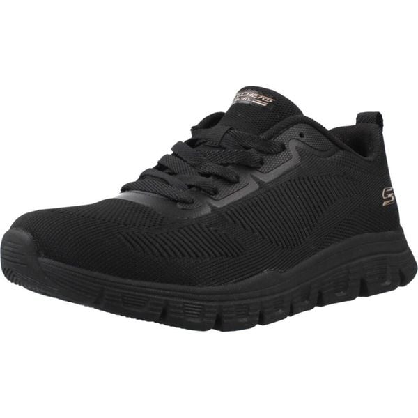 Buty SKECHERS BOBS B LITE Czarny. Czarne obuwie trekkingowe damskie Skechers, z syntetyku, bez zapięcia. Za 247.99 zł.
