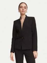 Rinascimento Marynarka CFC0130153003 Czarny Slim Fit. Czarne marynarki i żakiety damskie Rinascimento, l, bez wzorów, z syntetyku. Za 784.99 zł.