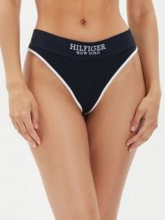 Tommy Hilfiger Stringi UW0UW05219 Granatowy. Niebieskie stringi Tommy Hilfiger, bez wzorów, z bawełny. Za 89.99 zł.