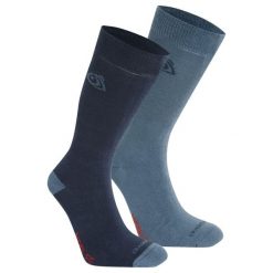 Skarpety Odstraszające Owady Dla Dorosłych Unisex (zestaw 2 Sztuk). Niebieskie skarpetki damskie Craghoppers, bez wzorów, z bawełny. Za 188.99 zł.