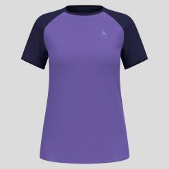 Koszulka damska Odlo X-ALP TRAIL T-shirt crew neck s/s. Fioletowe koszulki damskie ODLO, s, bez wzorów, bez kołnierzyka, bez ramiączek. W wyprzedaży za 305.99 zł.