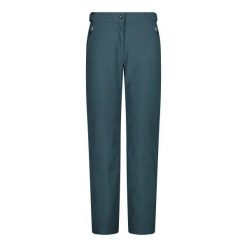 Spodnie narciarskie damskie CMP 3W18596N trek green. Zielone spodnie sportowe damskie CMP, na zimę, bez wzorów, narciarskie. Za 399.99 zł.