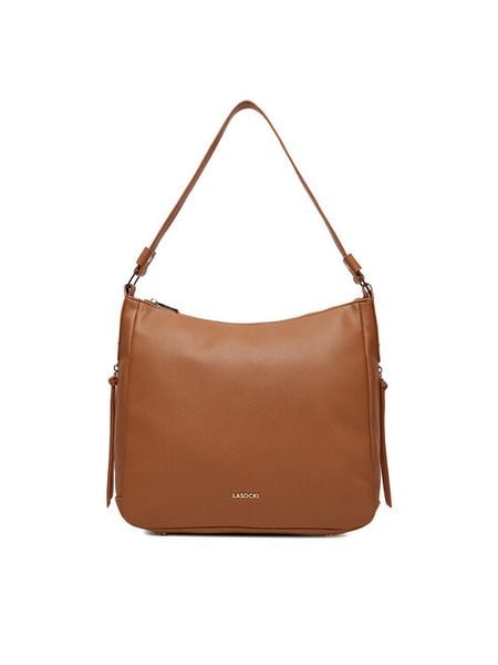 Lasocki Torebka C-LSK-X-006-08 Brązowy. Brązowe torebki klasyczne damskie Lasocki, z materiału, bez dodatków. Za 189.99 zł.