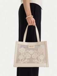 Nine West Torebka CEO-Wall Street Glow-KY319 Beżowy. Brązowe torebki klasyczne damskie Nine West, z materiału, bez dodatków. Za 289.99 zł.