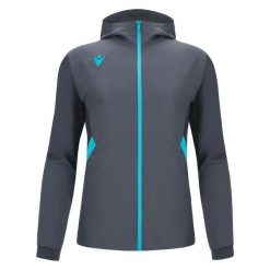 Bluza z kapturem z pełnym zamkiem błyskawicznym Macron Tiamat. Niebieskie bluzy damskie Macron, na zimę, bez wzorów, z kapturem. Za 356.50 zł.