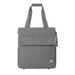 Torba na bagażnik rowerowy Willex Smart Shopper. Szare shopper bag WILLEX, bez wzorów, bez dodatków. Za 347.00 zł.