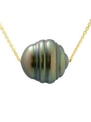 ATELIERS SAINT GERMAIN Złoty naszyjnik z perłą Tahiti - dł. 42 cm rozmiar: onesize. Zielone naszyjniki damskie ATELIERS SAINT GERMAIN, z perłą, złote. Za 524.62 zł.