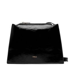 Torebka Furla. Czarne listonoszki damskie Furla, bez wzorów, bez dodatków. Za 1,649.00 zł.