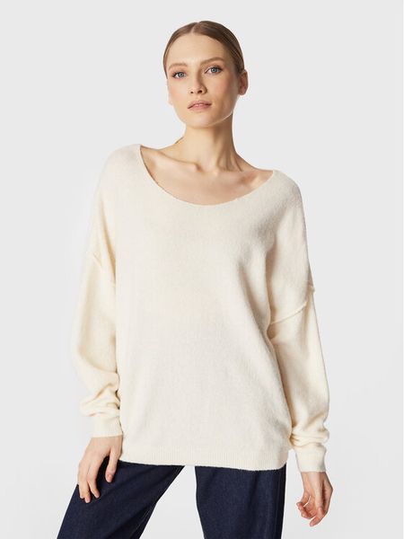 American Vintage Sweter Damsville DAM225H22 Écru Relaxed Fit. Swetry klasyczne damskie American Vintage, s, z syntetyku, bez kołnierzyka. Za 249.99 zł.