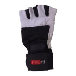 Skórzane Rękawiczki Bez Palców Dla Dorosłych Unisex Gym Pro. Białe rękawiczki damskie PROFIT, bez wzorów. Za 75.99 zł.