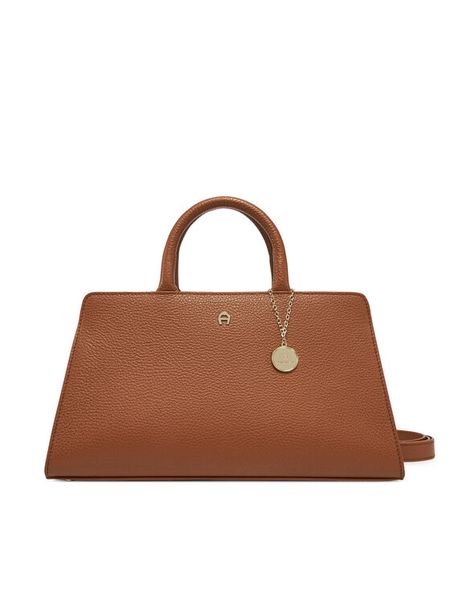Aigner Torebka Cybill M 133034 Brązowy. Brązowe kuferki damskie Aigner, bez wzorów, ze skóry, bez dodatków. Za 2,339.00 zł.