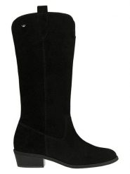 Wojas Skórzane kozaki w kolorze czarnym rozmiar: 38. Czarne kozaki damskie Wojas, na zimę, ze skóry, bez obcasa, bez zapięcia. Za 438.21 zł.