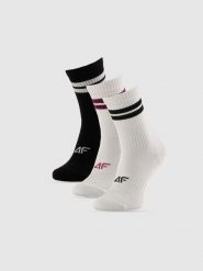 4F Skarpetki długie (3-pack) damskie - multikolor 35-38. Skarpetki damskie 4F, bez wzorów. Za 69.99 zł.