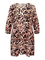 Carmakoma Sukienka w kolorze beżowo-czarnym rozmiar: 46/48. Brązowe sukienki damskie Carmakoma, bez wzorów, bez ramiączek. Za 37.47 zł.