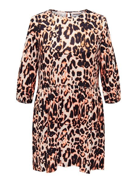 Carmakoma Sukienka w kolorze beżowo-czarnym rozmiar: 46/48. Brązowe sukienki damskie Carmakoma, bez wzorów, bez ramiączek. Za 37.47 zł.