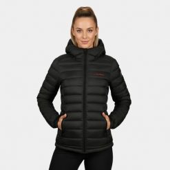 Kurtka damska Alpinus Tunari. Czarne kurtki damskie Alpinus, bez wzorów, bez kaptura. Za 349.00 zł.