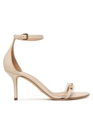 Elisabetta Franchi Sandały SA56L61E2 Écru. Sandały damskie Elisabetta Franchi, bez wzorów, ze skóry, bez obcasa, na szpilce, bez zapięcia. Za 2,729.00 zł.