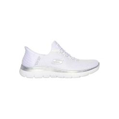 Femme SUMMITS-DIAMOND DREAM Skechers WSL 150123 Blanc Skechers. Białe obuwie sportowe casual damskie Skechers, z materiału, bez zapięcia. Za 489.00 zł.