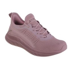 Buty sportowe Sneakersy damskie, Skechers Bobs Geo-New Aesthetics. Czerwone obuwie sportowe casual damskie Skechers, z materiału, trekkingowe. Za 249.99 zł.