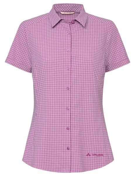 Koszula damska Seiland Shirt III. Czerwone koszule damskie Vaude, bez wzorów, z materiału, bez kołnierzyka, bez ramiączek. Za 339.00 zł.
